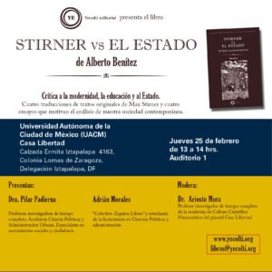 Stirner vs el Estado (envío sólo México)