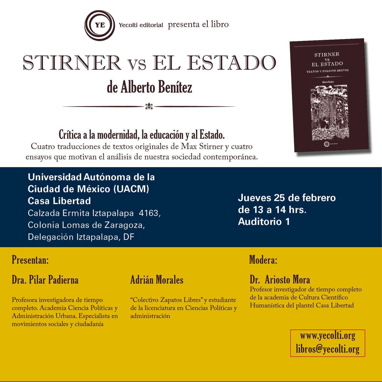 Stirner vs el Estado (envío sólo México)