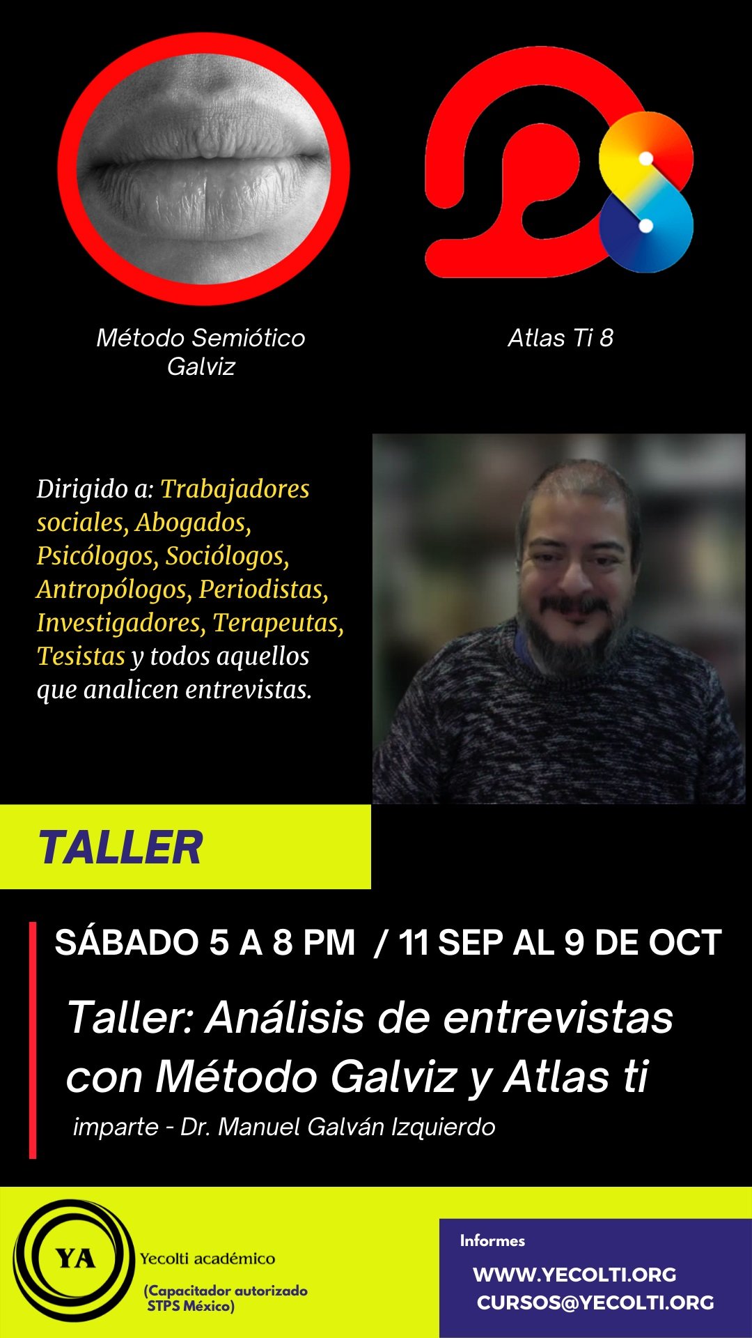 Curso online Análisis de entrevistas. Método GÁLVIZ con Inteligencia Artificial y Software Académico